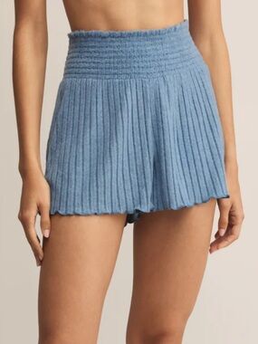 Z Supply Dawn Smocked Silky Rib Short